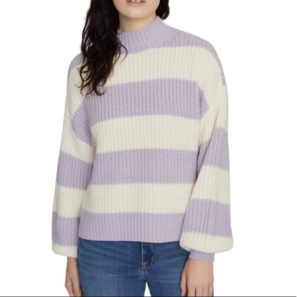 Sanctuary Cream / Lavender Tooth Stripe Sweater - Picture 2 of 7
